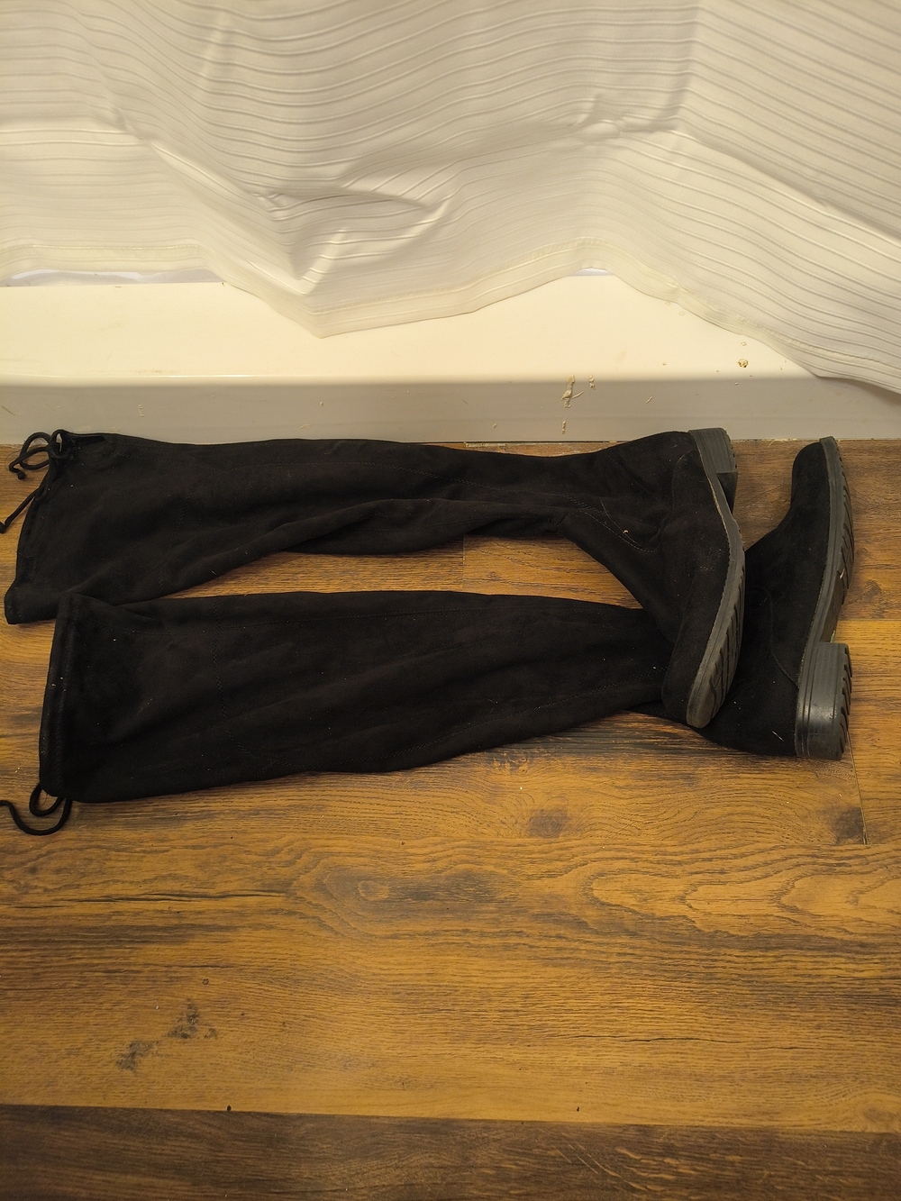 Unisa Black Over-the-Knee Suede Boots